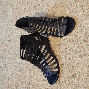 Massini gladiator sandles with wedge heel